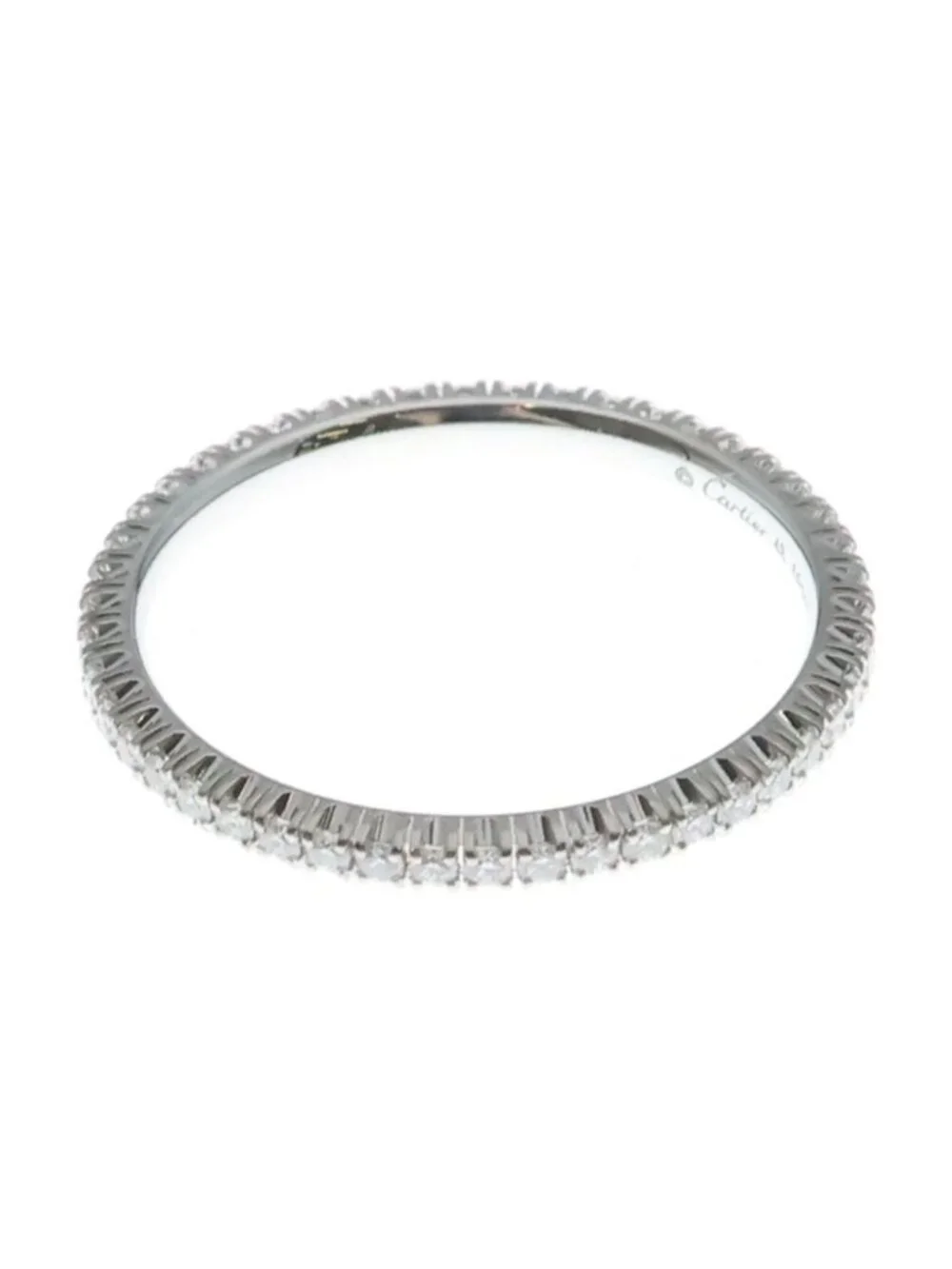 Cartier Etain Cell Full Eternity Diamond Ring White Gold